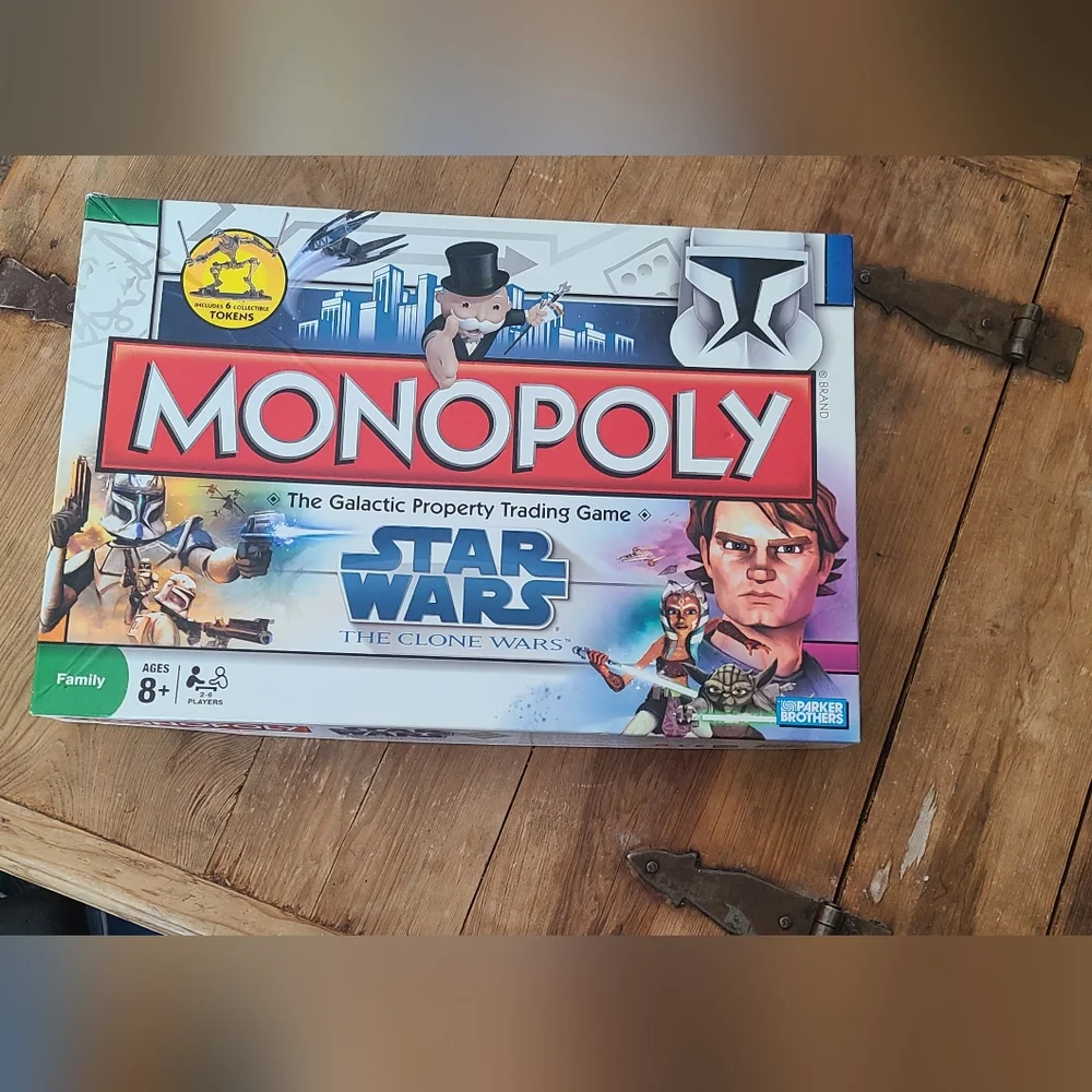 Star Wars Monopoly and Life Board Games all pieces present